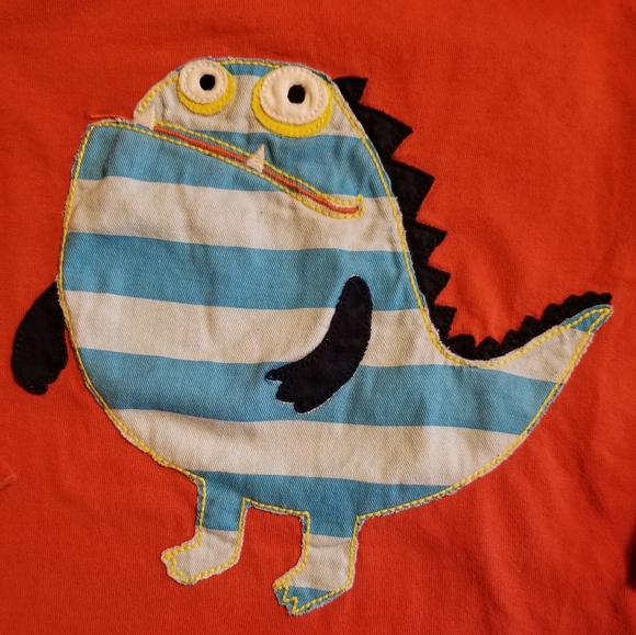 2011 vguc Mini Boden boys 4-5 years monster long-sleeve tee - Picture 6 of 6